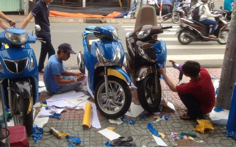 Honda Head - Tiệm dán decal xe máy tại Bắc Giang